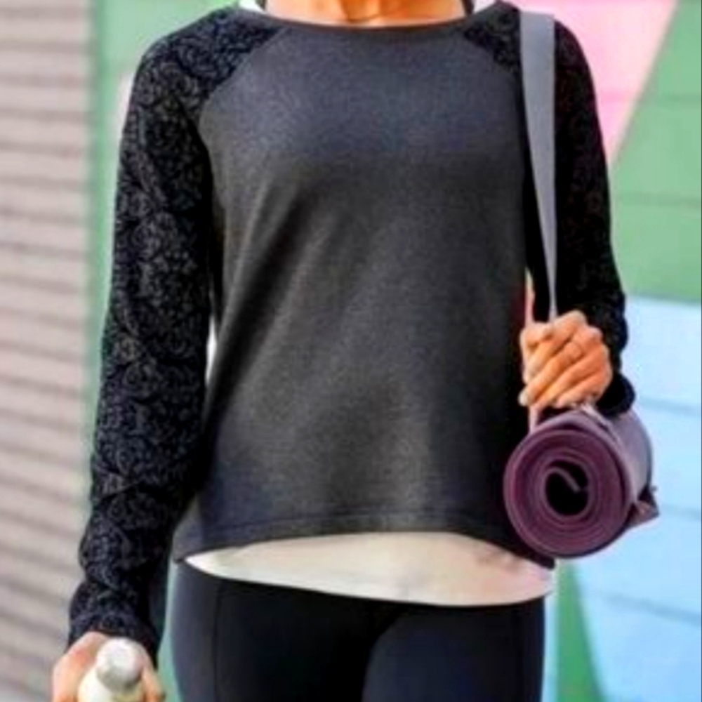 Calia Gray Limited Edition Long-Sleeve Workout Top S